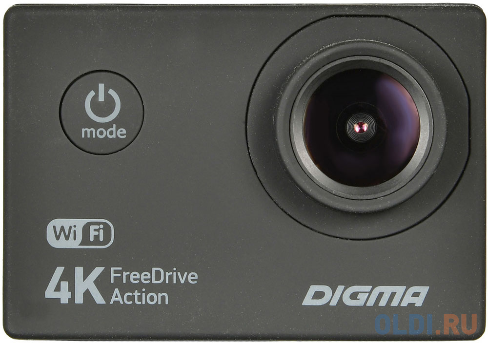 Видеорегистратор Digma FreeDrive Action 4K WiFi черный 8Mpix 2160x3840 2160p 140гр FDAC4W - фото 1