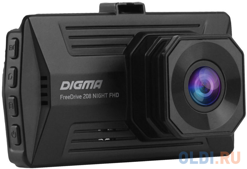 Видеорегистратор Digma FreeDrive 208 Night FHD черный 2Mpix 1080x1920 1080p 170гр. GP6248A видеорегистратор advocam fd   iii gps glonass 1080x1920 1080p 155гр gps nt96672