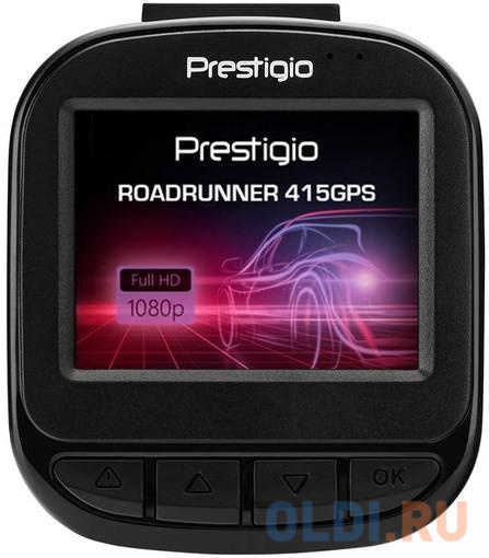 Prestigio RoadRunner 415GPS, 2.0 LCD (960x240) display, FHD 1920x1080@30fps, HD 1280x720@30fps, GP от OLDI