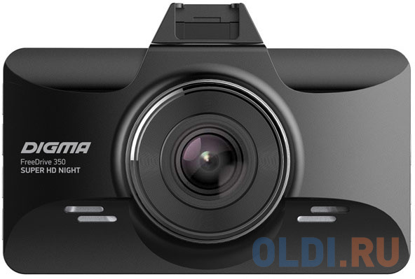 Видеорегистратор Digma FreeDrive 350 Super HD Night черный 3Mpix 2304x1296 1296p 170гр. MS8336, размер 89x58,5x40 мм - фото 1