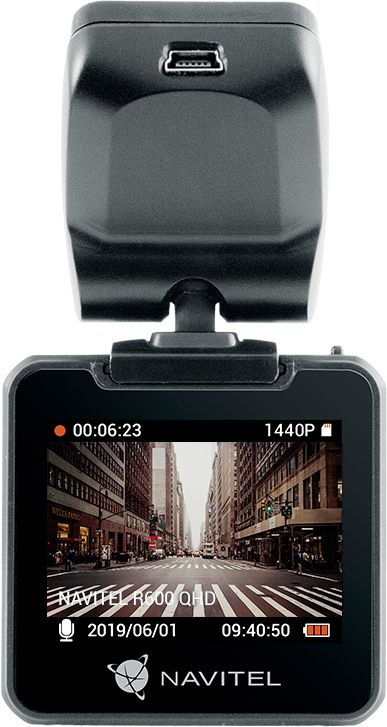 Видеорегистратор Navitel R600 QUAD HD черный 12Mpix 1440x2560 1440p 170гр. NT96660 фото