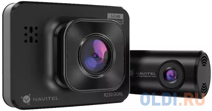 Видеорегистратор Navitel R250 DUAL DVR черный 1Mpix 1080x1920 1080p 140гр. AC5401 фото