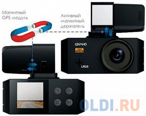 Видеорегистратор Lexand LR25 черный 2Mpix 1080x1920 1080p GPS GPCV1167 00-00005323 - фото 3