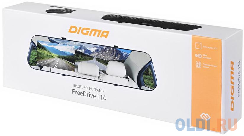 Видеорегистратор Digma FreeDrive 114 черный 1080x1920 1080p 140гр. GP2247E видеорегистратор silverstone f1 ntk 9500f duo 12mpix 1080x1920 1080p 140гр jl5211