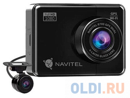 Видеорегистратор Navitel R700 GPS 2CH черный 1080x1920 1080p 170гр. GPS MSTAR AIT8339