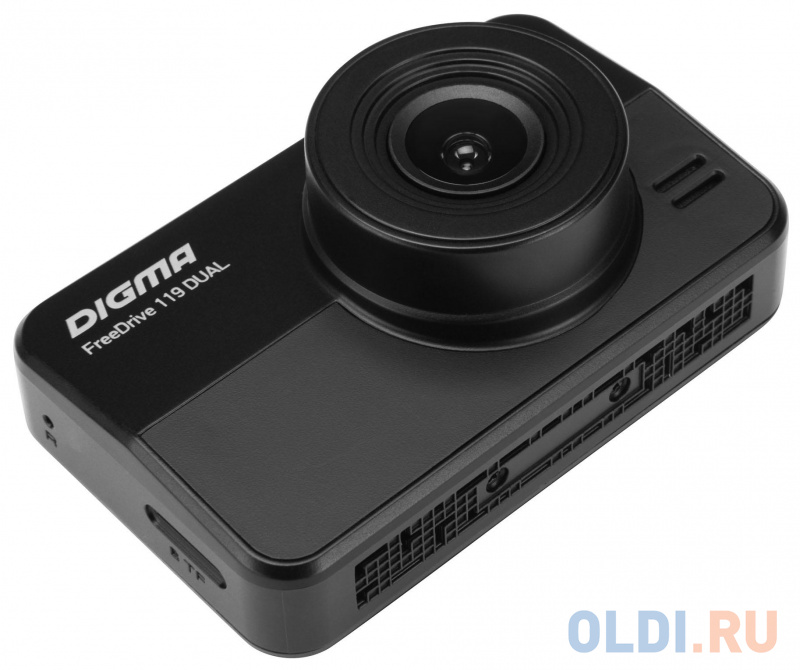 Видеорегистратор Digma FreeDrive 119 DUAL черный 1.3Mpix 1080x1920 1080p 140гр. GP2247 фото