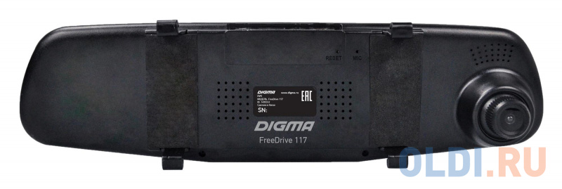 Видеорегистратор Digma FreeDrive 117 черный 1Mpix 1080x1920 1080p 150гр. GP2247 FD117 - фото 2