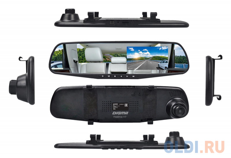 Видеорегистратор Digma FreeDrive 117 черный 1Mpix 1080x1920 1080p 150гр. GP2247 фото