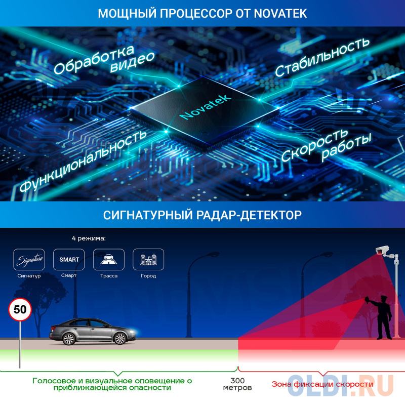 Видеорегистратор с радар-детектором TrendVision Hybrid Signature Real 4K GPS ГЛОНАСС Видеорегистратор с радар-детектором TrendVision Hybrid Signature Real 4K GPS ГЛОНАСС фото