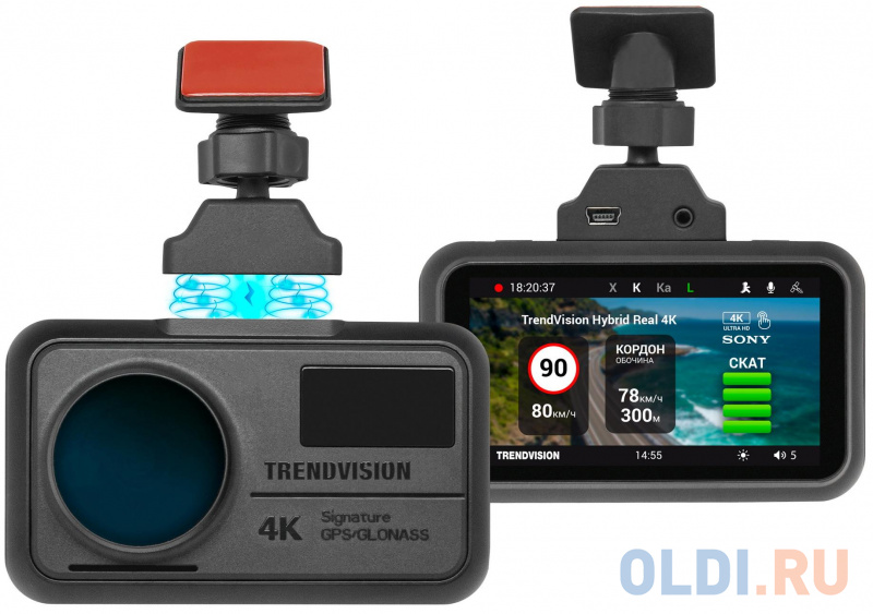 Видеорегистратор с радар-детектором TrendVision Hybrid Signature Real 4K GPS ГЛОНАСС Видеорегистратор с радар-детектором TrendVision Hybrid Signature Real 4K GPS ГЛОНАСС фото