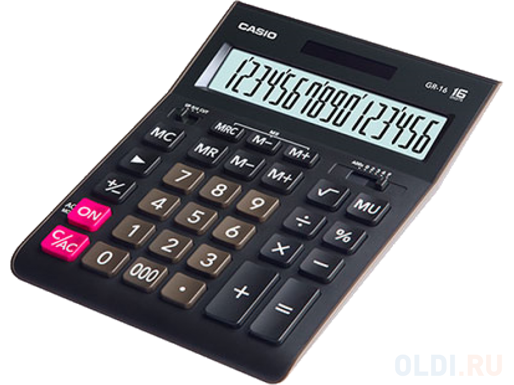

Калькулятор Casio GR-16 16-разрядный черный