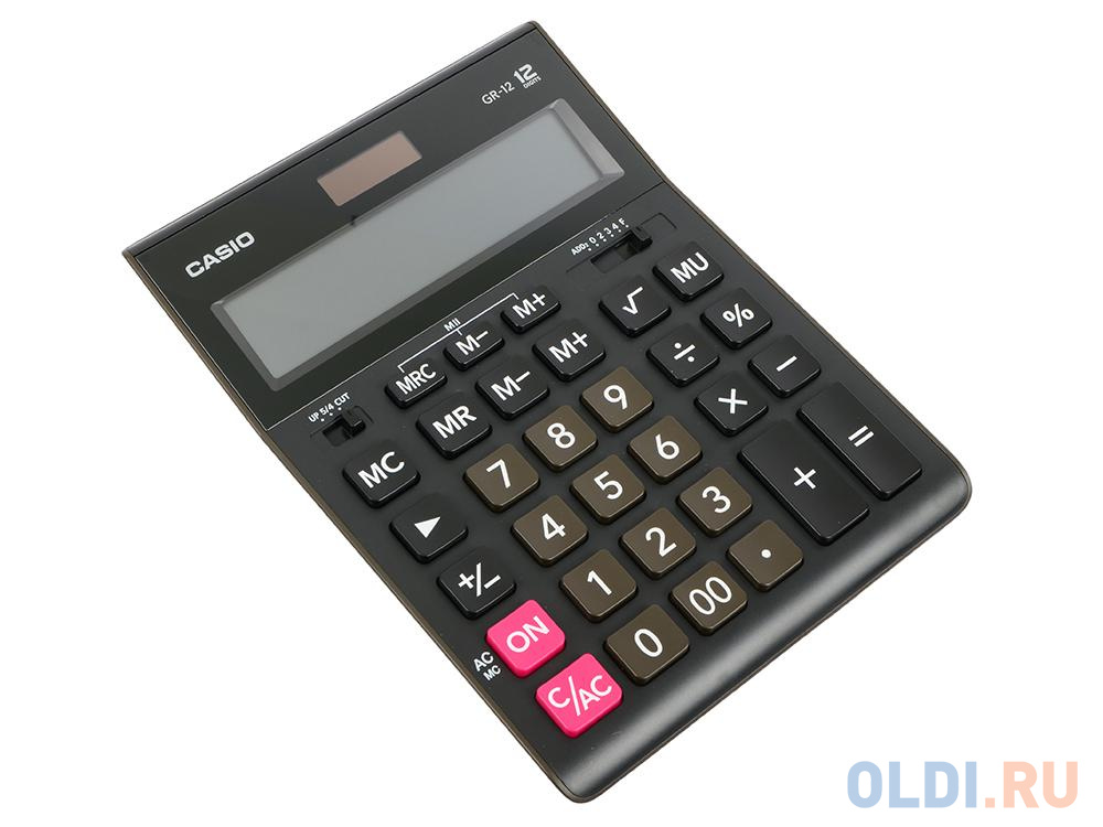 Калькулятор Casio GR-12 12-разрядный черный