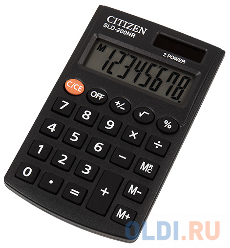 

Калькулятор карманный Citizen SLD-200NR 8-разрядный черный