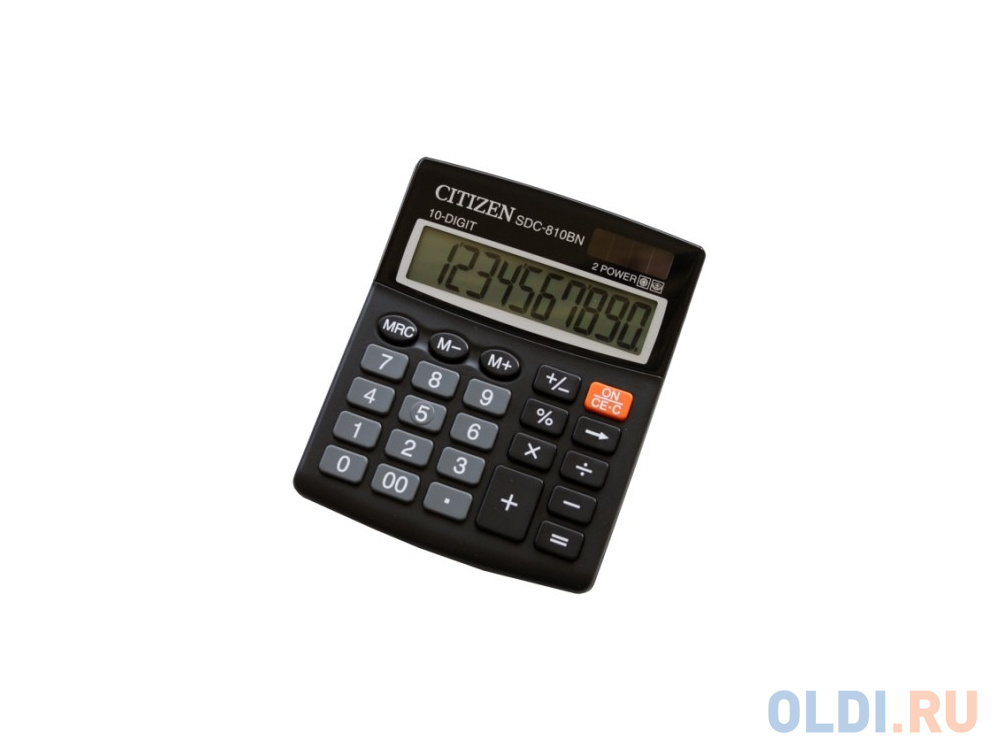 Калькулятор Citizen SDC-810BN 10 разряда бухгалтерский черный