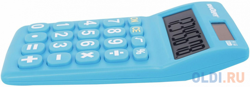 Калькулятор карманный ЮНЛАНДИЯ 250456 8-разрядный синий - фото 4