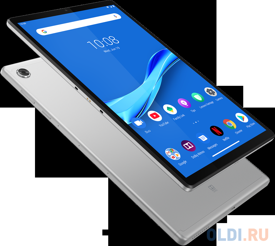 Планшет Lenovo Tab M10 FHD Plus Gen 2 10.3" 64Gb Silver Wi-Fi Bluetooth LTE Android ZA6J0034RU, размер 244.2x153.3x8.2 мм, цвет серебристый - фото 1