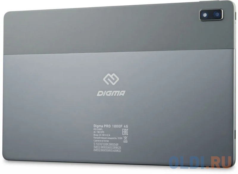 Планшет Digma Pro 1800F 10.4" 250Gb Gray Wi-Fi 3G Bluetooth LTE Android фото