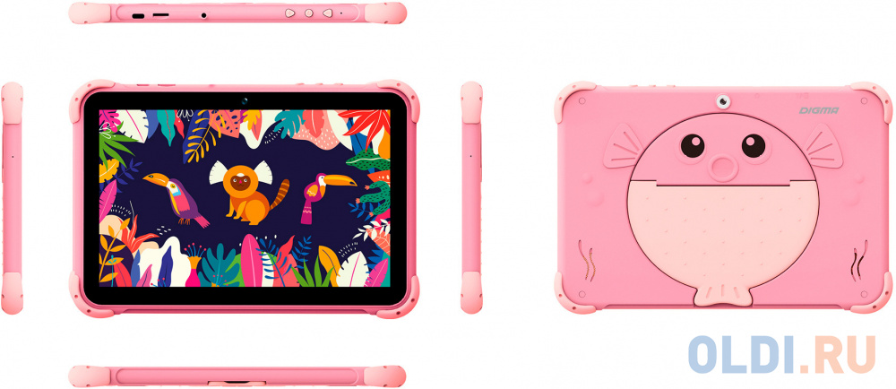 Планшет Digma Kids 1210B RK3326 10.1" 16Gb Pink Wi-Fi Bluetooth Android, размер 244 х 173 х 10 мм, цвет розовый - фото 4