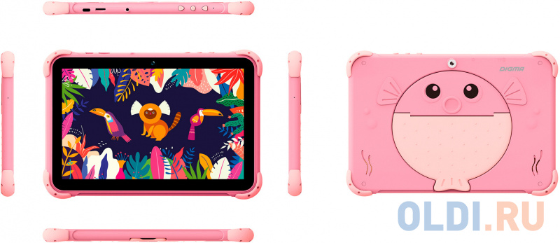 Планшет Digma Kids 1210B RK3326 10.1" 16Gb Pink Wi-Fi Bluetooth Android фото