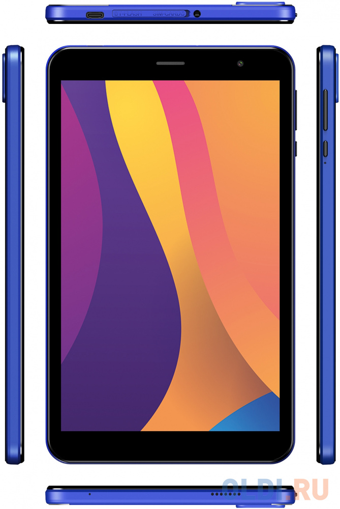 Планшет Digma Optima 8404D 4G 8",  4GB, 64GB, 3G,  4G,  Android 12 синий - фото 2