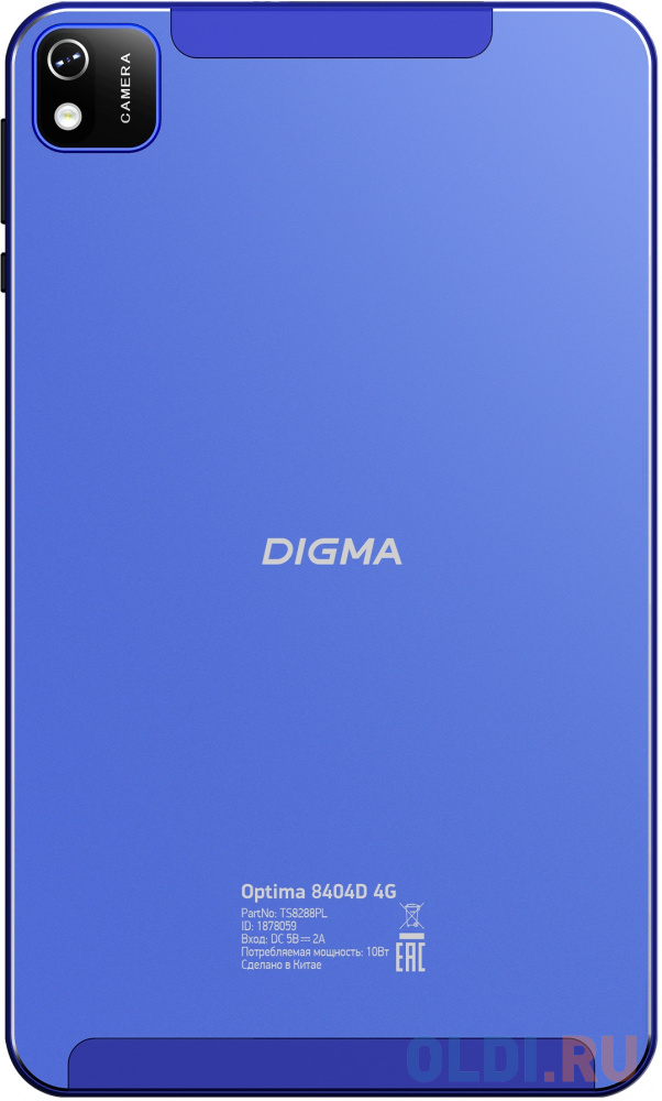 Планшет Digma Optima 8404D 4G 8",  4GB, 64GB, 3G,  4G,  Android 12 синий - фото 3