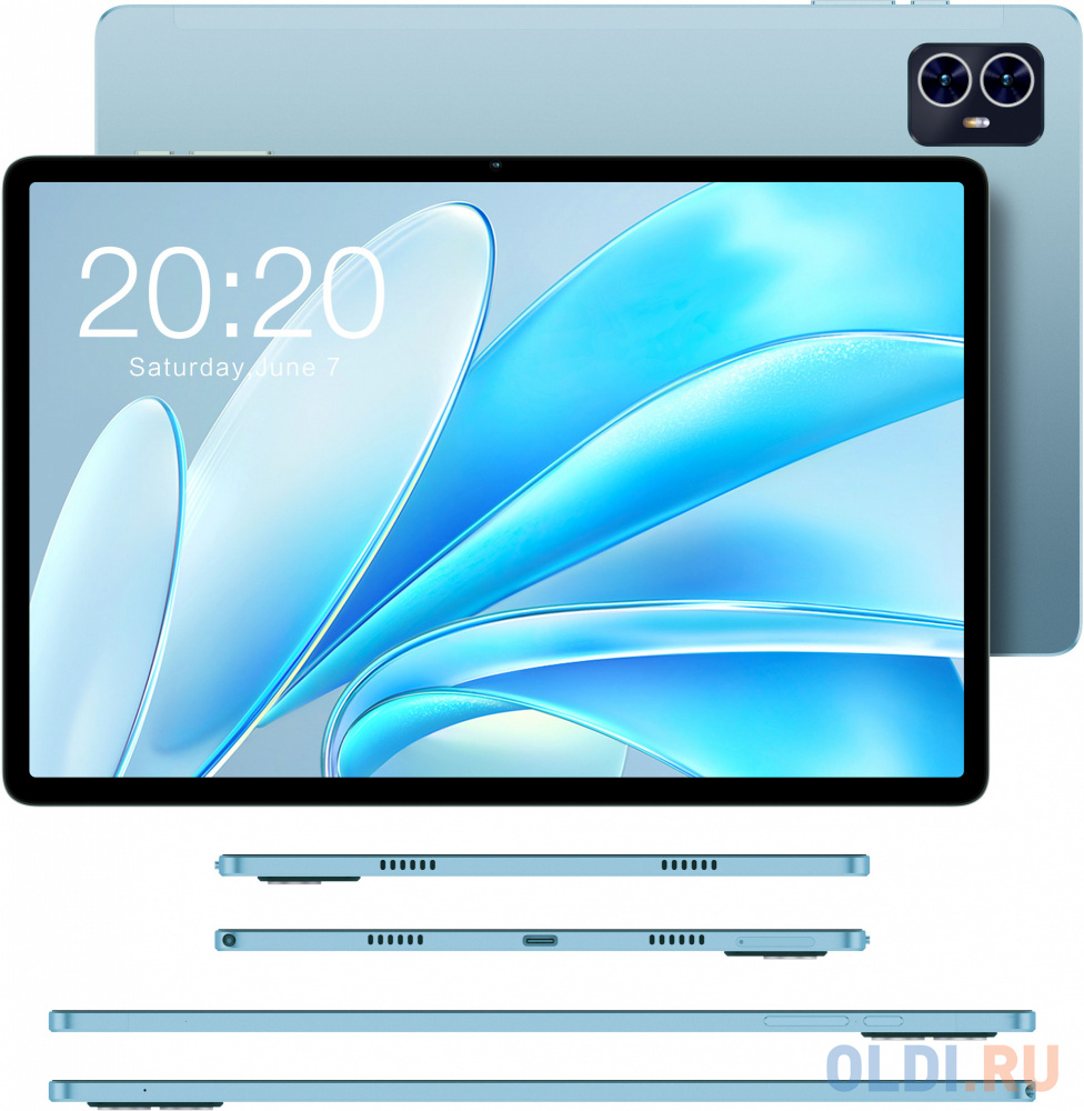 Планшет Teclast M50HD T606 (1.6) 8C RAM8Gb ROM128Gb 10.1" IPS 1920x1200 3G 4G Android 13 голубой 13Mpix 5Mpix BT GPS WiFi Touch microSD 256Gb 600 - фото 2