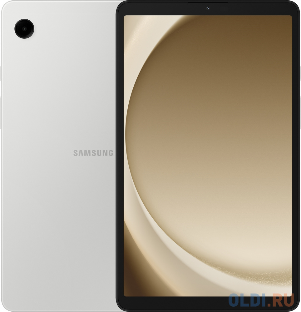Планшет Samsung Galaxy Tab A9 SM-X110 Helio G99 (2.2) 8C RAM4Gb ROM64Gb 8.7" LCD 1340x800 Android 13 серебристый 8Mpix 2Mpix BT WiFi Touch microS SM-X110NZSACAU - фото 1