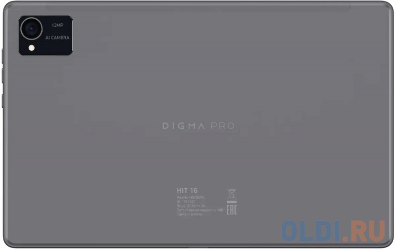 Планшет DIGMA PRO HIT 16 10.4",  8ГБ, 256ГБ, 3G,  LTE,  Android 13 серый [hs1002pl] - фото 3