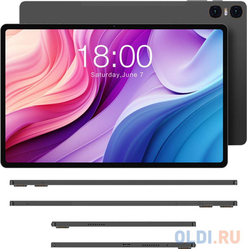 Планшет Teclast T40HD T606 (1.6) 8C RAM8Gb ROM128Gb 10.4" IPS 2000x1200 3G 4G Android 13 серый 13Mpix 8Mpix BT GPS WiFi Touch microSD 1Tb 7200mAh - фото 7