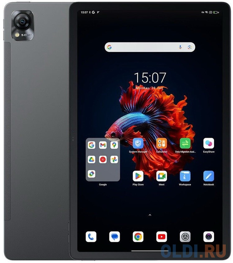 

Планшет Blackview MEGA 1 11.5" 1200x2000, MT8781, 8-ядерный, 8GB, 256GB, WI-FI, LTE, Android 13, серый