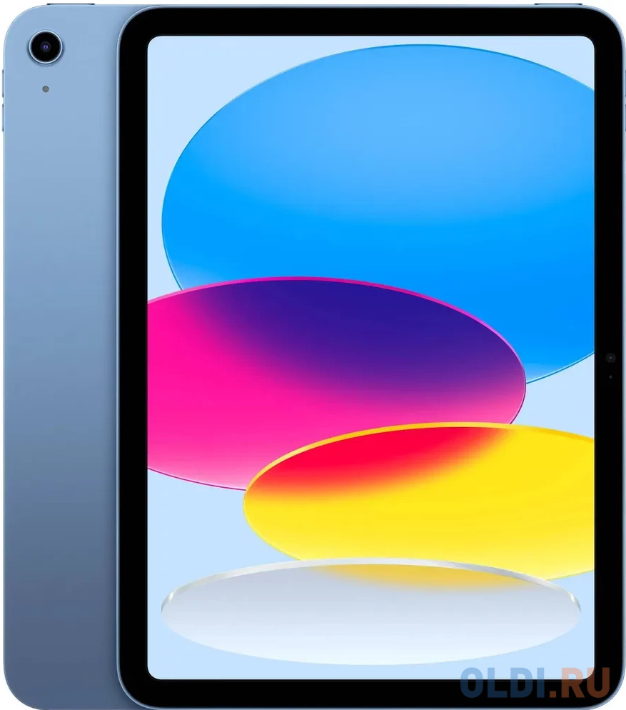 Планшет Apple iPad 2022 A2757 A14 Bionic 6С RAM4Gb ROM64Gb 10.9" IPS 2360x1640 5G 1Sim iOS синий 12Mpix 12Mpix BT WiFi 9hr - MQ6K3HN/A