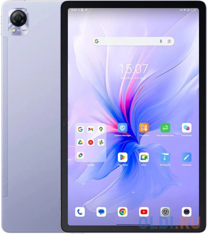 

Планшет Blackview MEGA 1 11.5" 1200x2000, MT8781, 8-ядерный, 8GB, 256GB, WI-FI, LTE, Android 13, фиолетовый