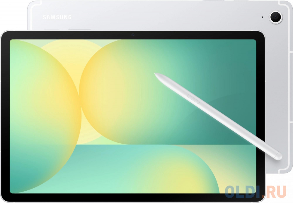 Планшет Samsung Galaxy Tab S10 FE SM-X520 1580 (2.9) 8C RAM8Gb ROM128Gb 10.9" TFT 2304x1440 Android 15 серебристый 13Mpix 12Mpix BT WiFi microSD - SM-X520NZSRCAU