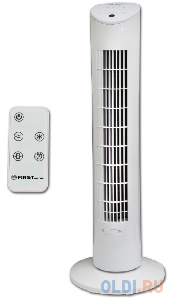 Вентилятор напольный First FA-5560-1 60 Вт белый от OLDI