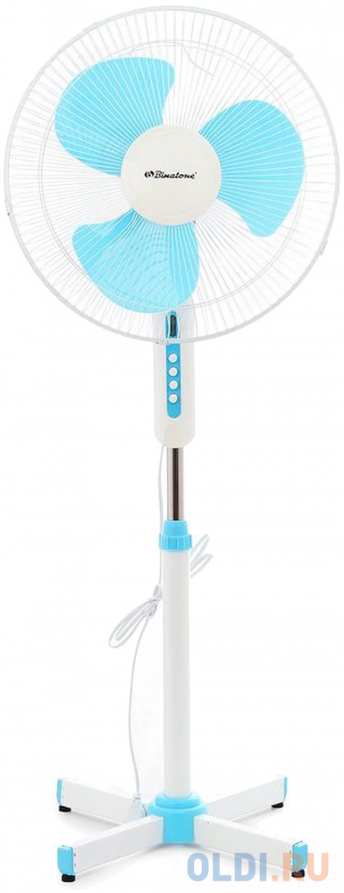 Вентилятор напольный Binatone SF-1606 45 Вт белый/голубой вентилятор напольный xiaomi smartmi standing fan 3 25 вт белый zlbplds05zm
