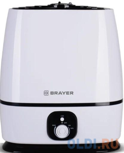 4702BR Ультразвуковой увлажнитель BRAYER, 6 л, 25 м,( 40-80%), 24 ч., регулировка интенсивности увлажнитель воздуха brayer br4701