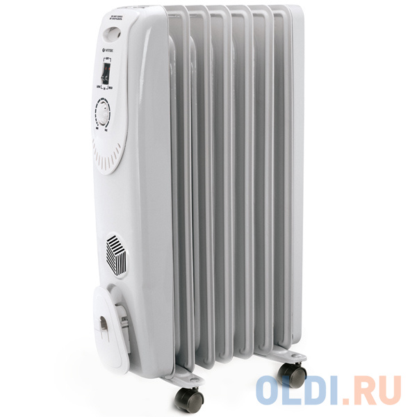 Масляный радиатор Vitek VT-1704 W 1500 Вт белый