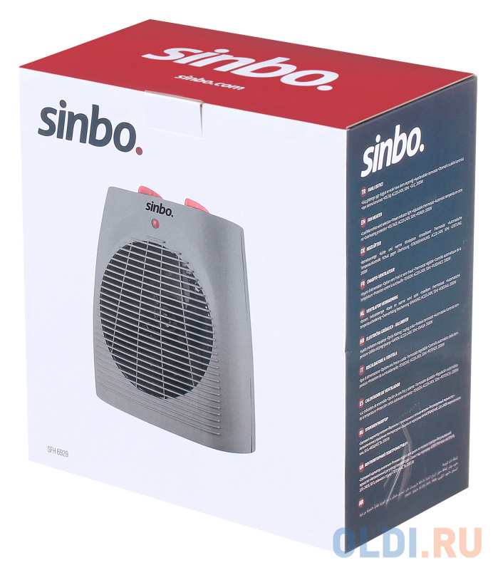 

Тепловентилятор Sinbo SFH 6929 2000 Вт серый оранжевый