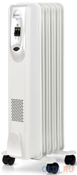 Масляный радиатор BALLU Comfort 1000 Вт белый BOH/CM-05WDN инфракрасный обогреватель ballu bih ap4 1 0 1000 вт серый