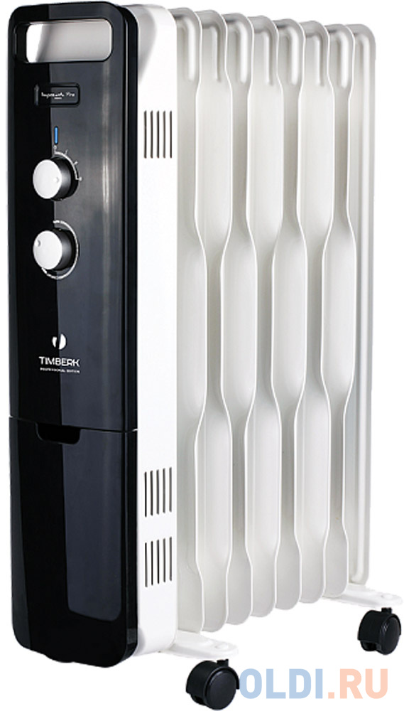 

Масляный радиатор Timberk TOR 51.2009 BTQ 2000 Вт белый чёрный