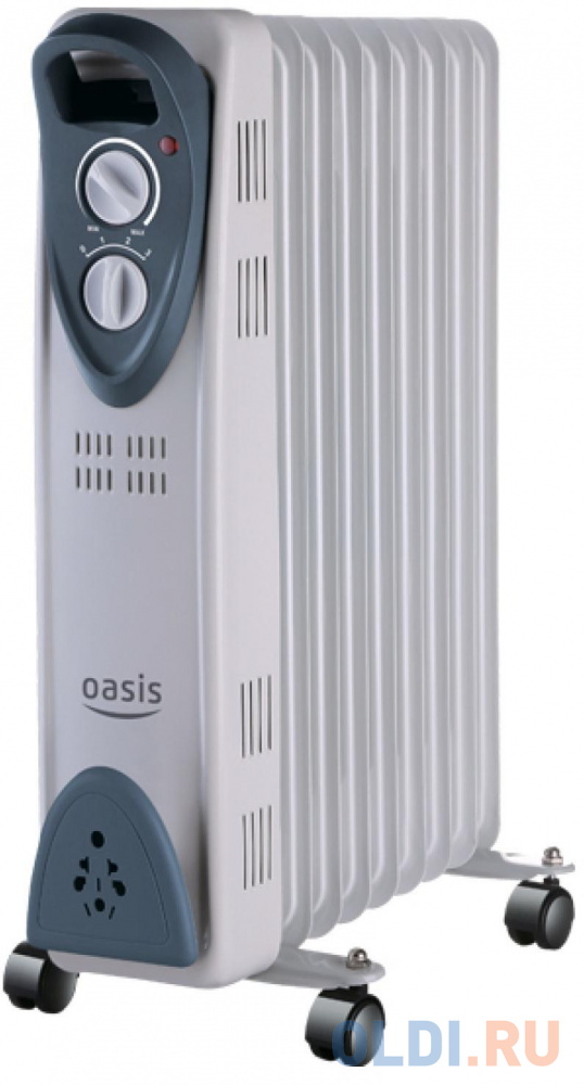 Масляный радиатор Oasis UT-20 2000 Вт серый