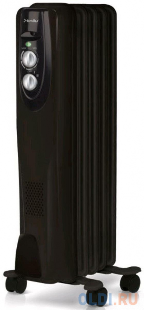 Масляный радиатор BALLU Classic BOH/CL-05BRN 1000 Вт чёрный масляный радиатор ballu boh tb 07fh 1500 вт белый чёрный