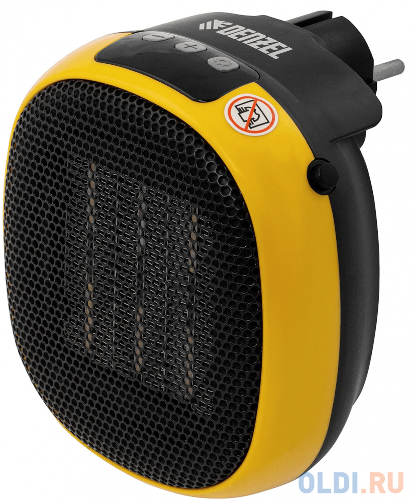 Тепловентилятор Denzel DTFC-700 700 Вт чёрный желтый тепловентилятор ballu bhp w3 20 s 160 вт чёрный