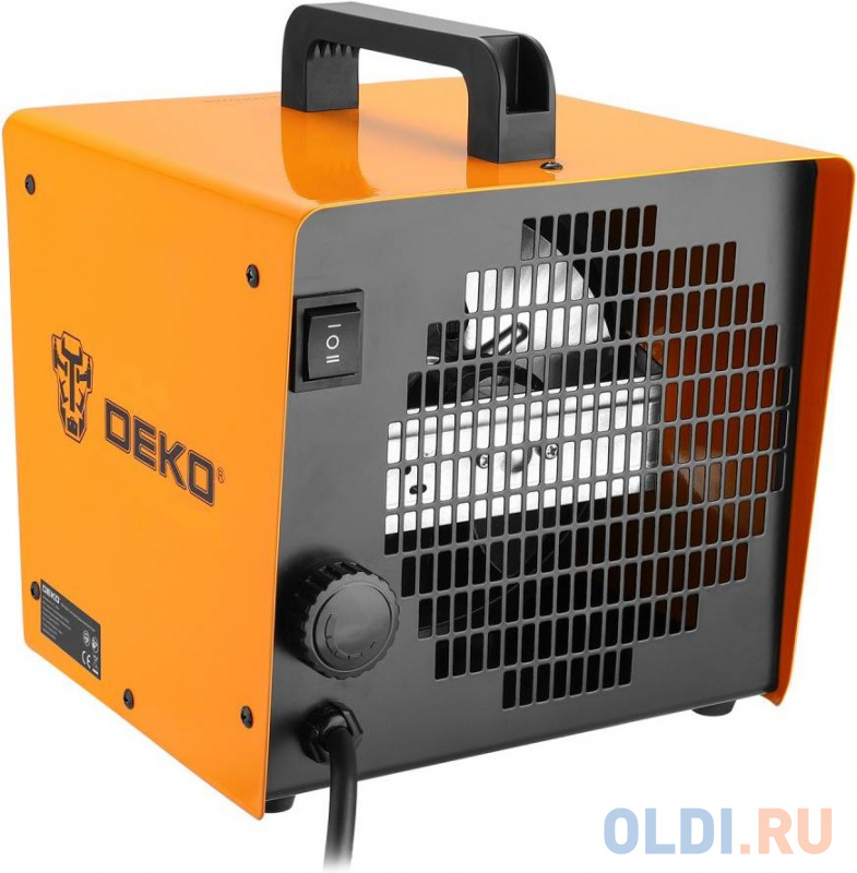 Тепловая пушка DEKO DKIH3300 3300 Вт чёрный желтый фото