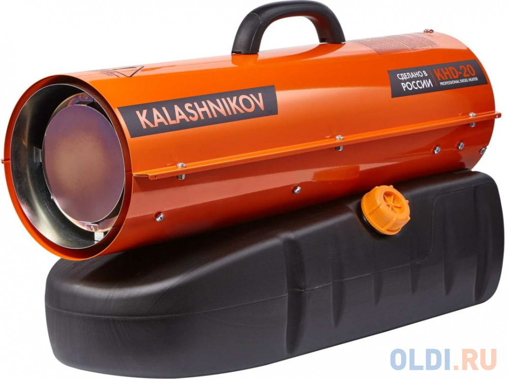 Тепловая пушка Калашников KHD-20 20000 Вт оранжевый дизельная тепловая пушка dhg 45i 45 квт 1000 м3 ч прямой нагрев электронный термостат denzel
