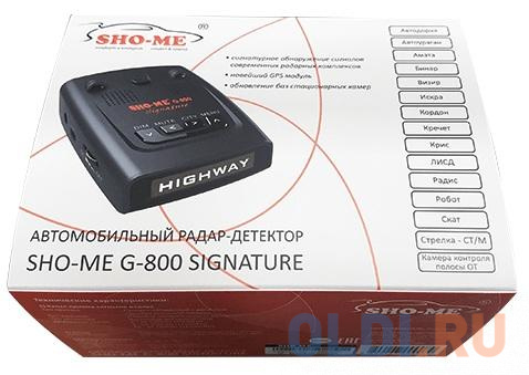Радар-детектор Sho-Me G-800 Signature фото
