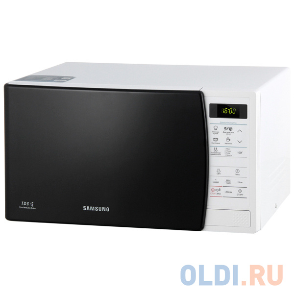 

Микроволновая печь Samsung ME83KRW-1, соло, 800 Вт, 23л, эл. управл, защита от детей, белый [ME83KRW-1/BW]