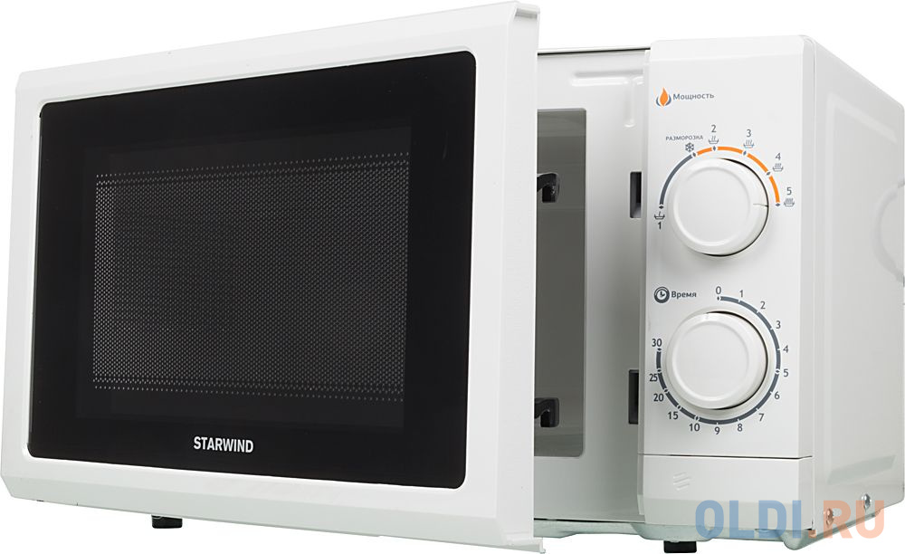 Микроволновая печь StarWind SMW3217 700 Вт белый, размер 452x262x335 мм - фото 2