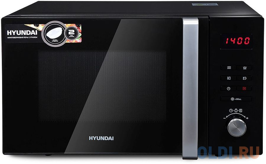 Микроволновая Печь Hyundai HYM-M2062 23л. 800Вт черный микроволновая печь 23l solo 23mm801w leff
