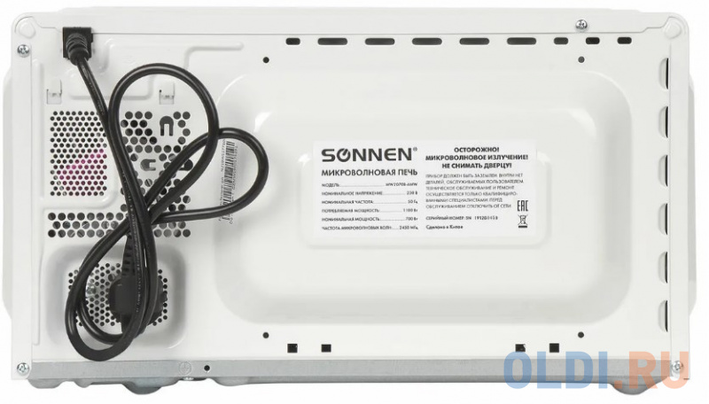 Микроволновая печь Sonnen MW2070B-6MW 700 Вт белый фото